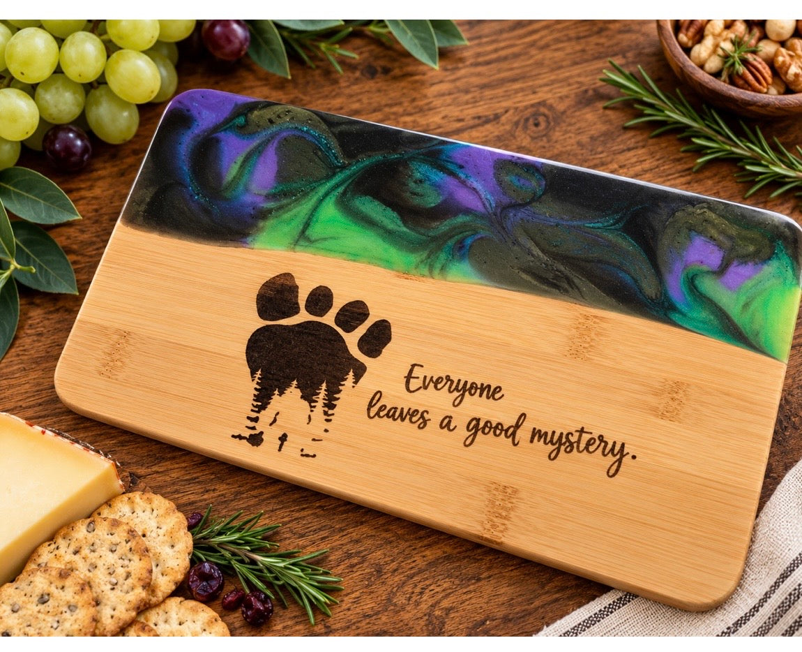 Bigfoot Mystery Resin Cheeseboard