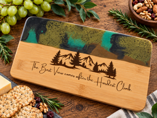 Mountain Adventure Resin Cheeseboard