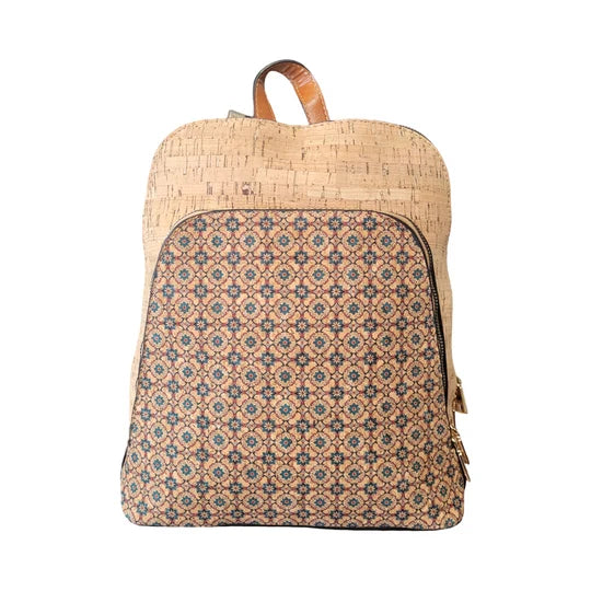 Natural Cork Patterned Backpack