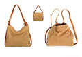 Natural Cork Convertible Shoulder Bag & Backpack