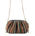 Natural Cork Multi-Zip Crossbody Bag